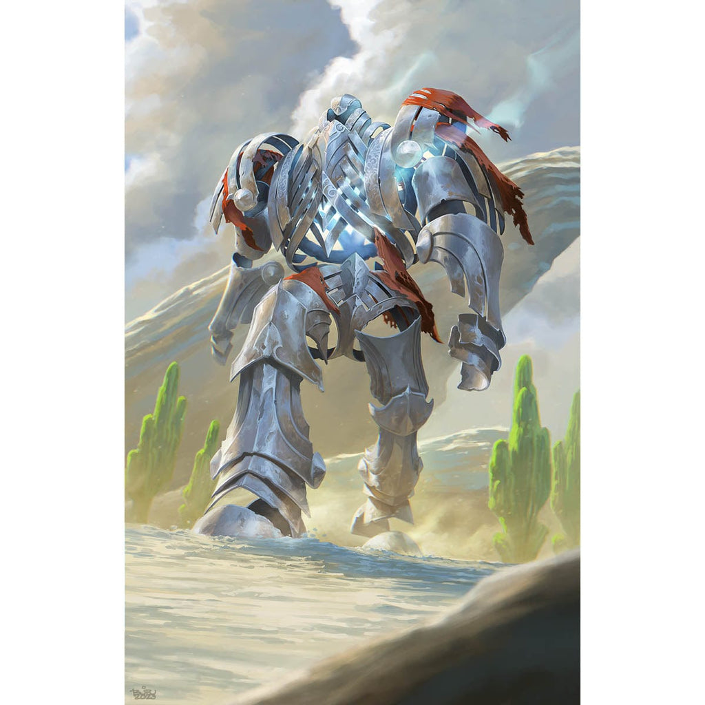 画材 Golem footprints Golem Token Print - Original Magic Art