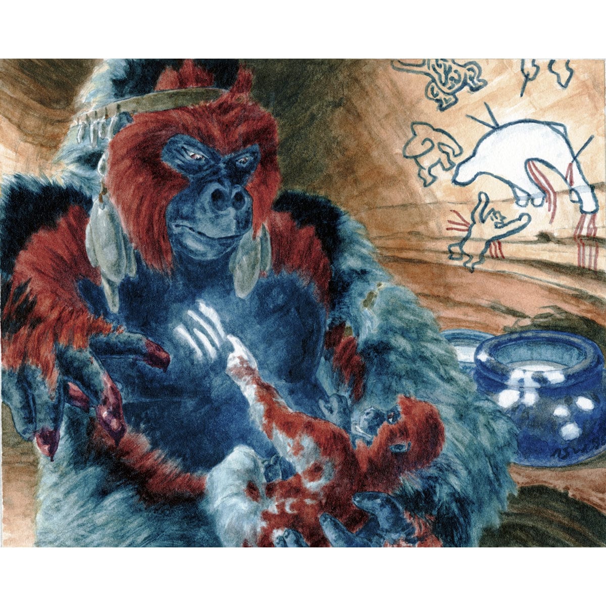 Gorilla Shaman Print