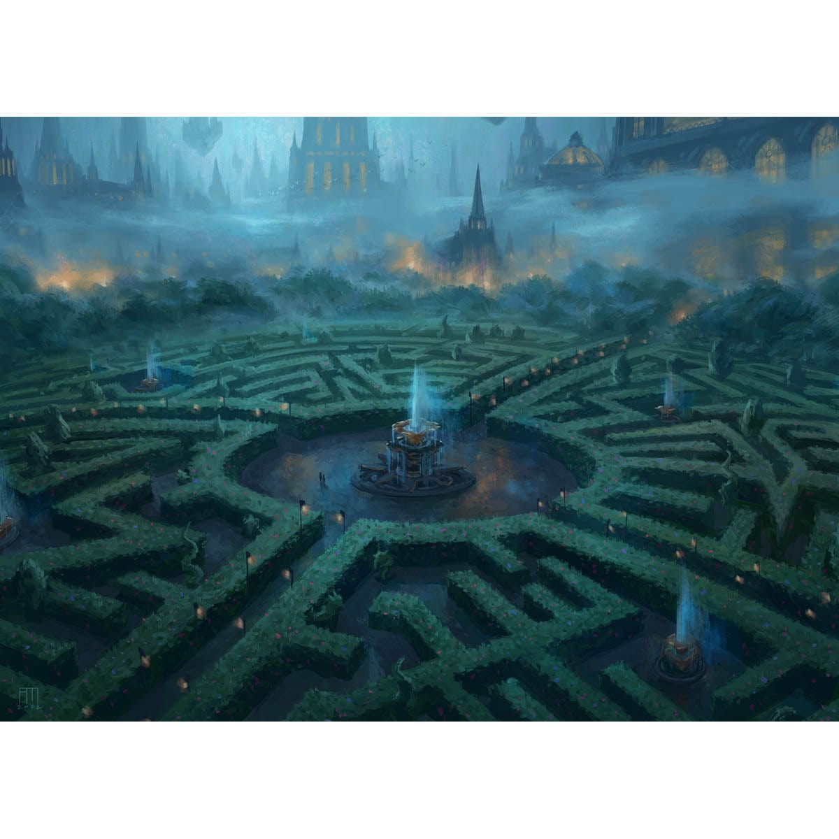 Hedge Maze Print