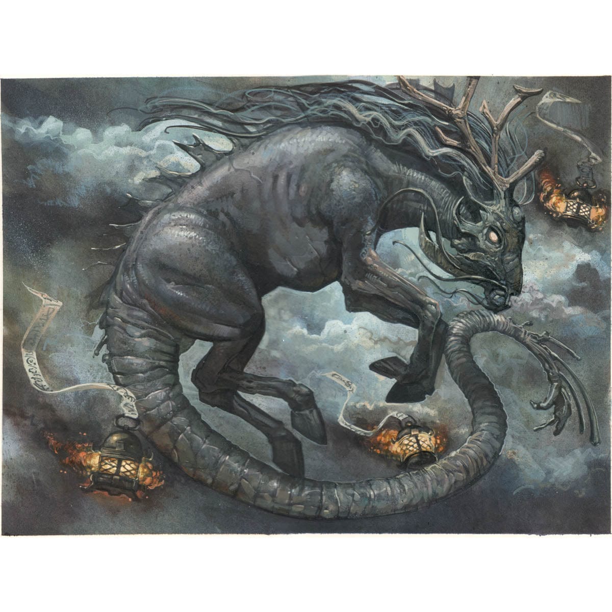 Infernal Kirin Print - Original Magic Art