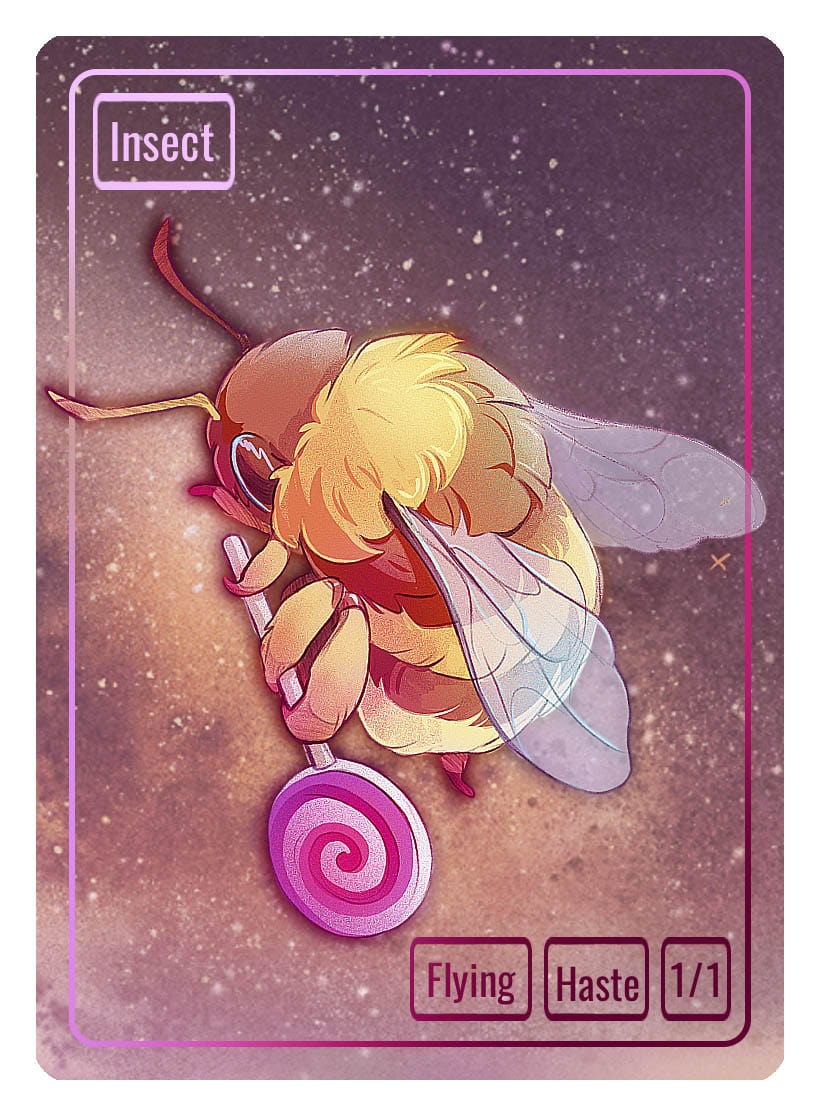 Insect Token (1/1 - Flying, Haste) by Nana Qi