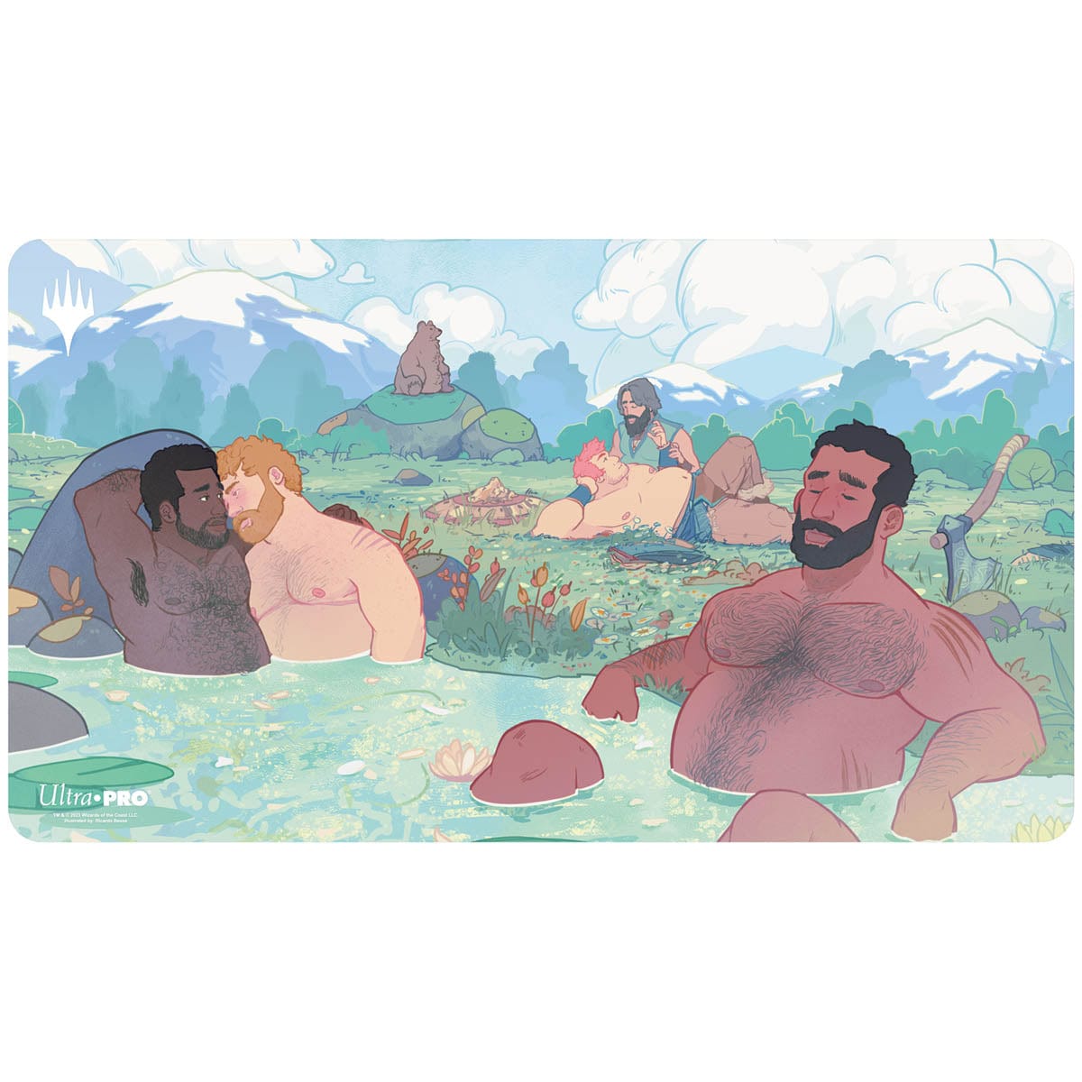 mtg gay bear card Bearscape Playmat (Charitable Donation)