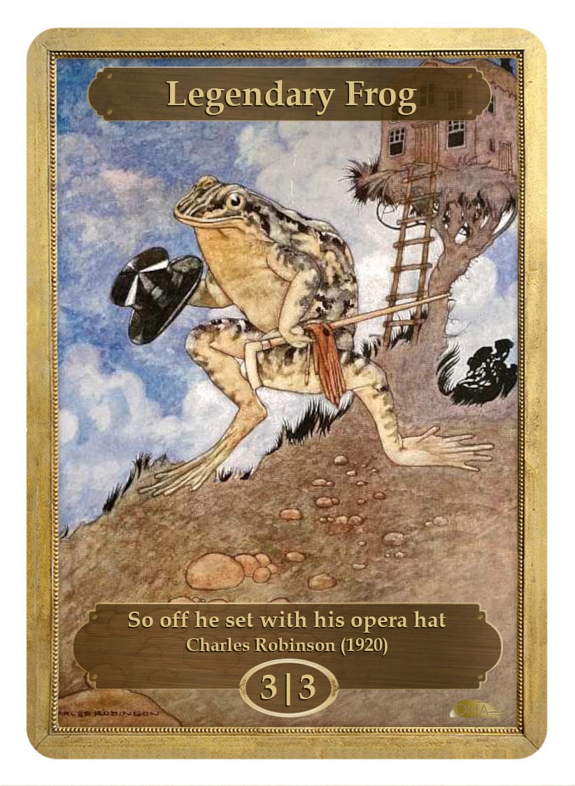 Legendary Frog Token (3/3) by Charles Robinson