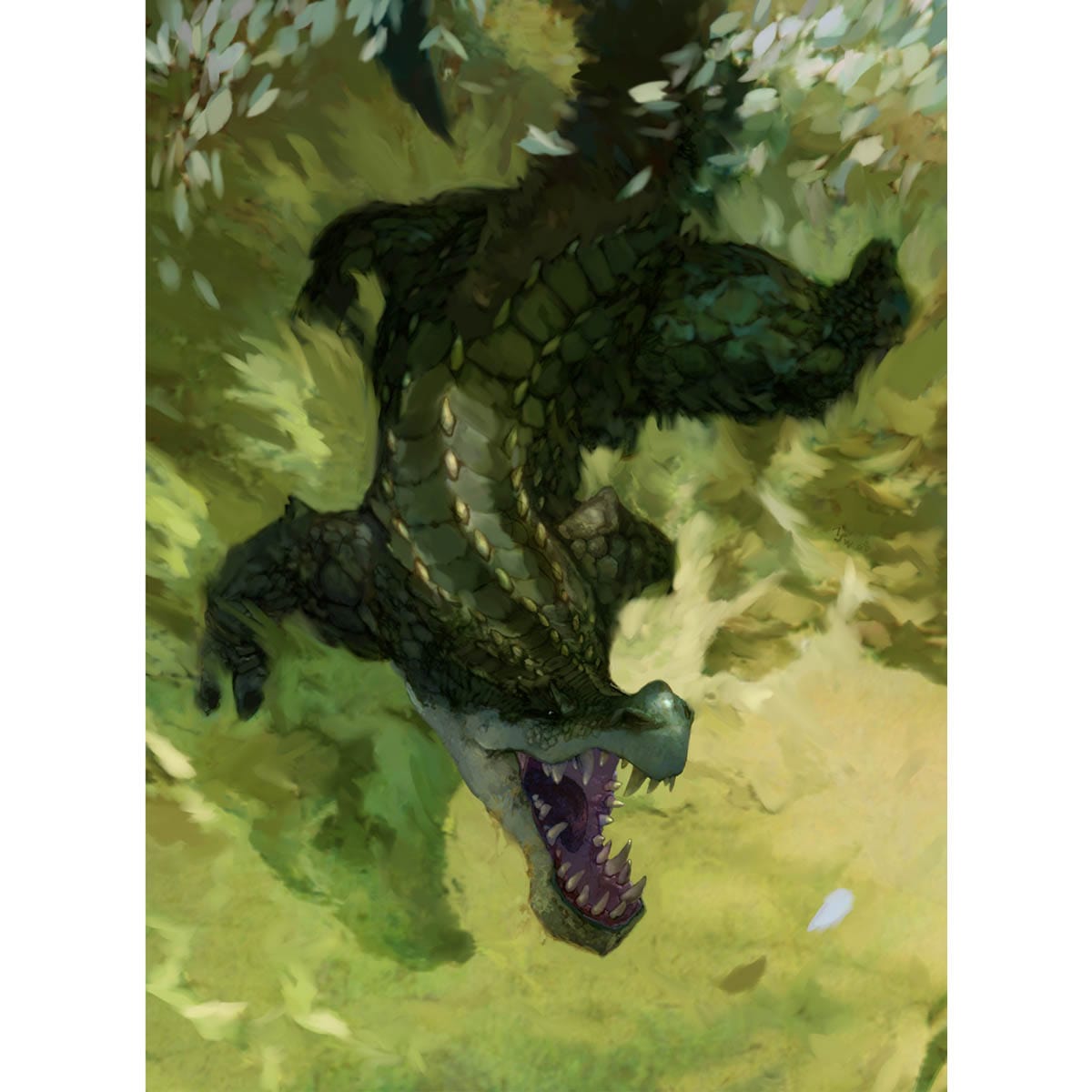 Lizard Token Print - Original Magic Art