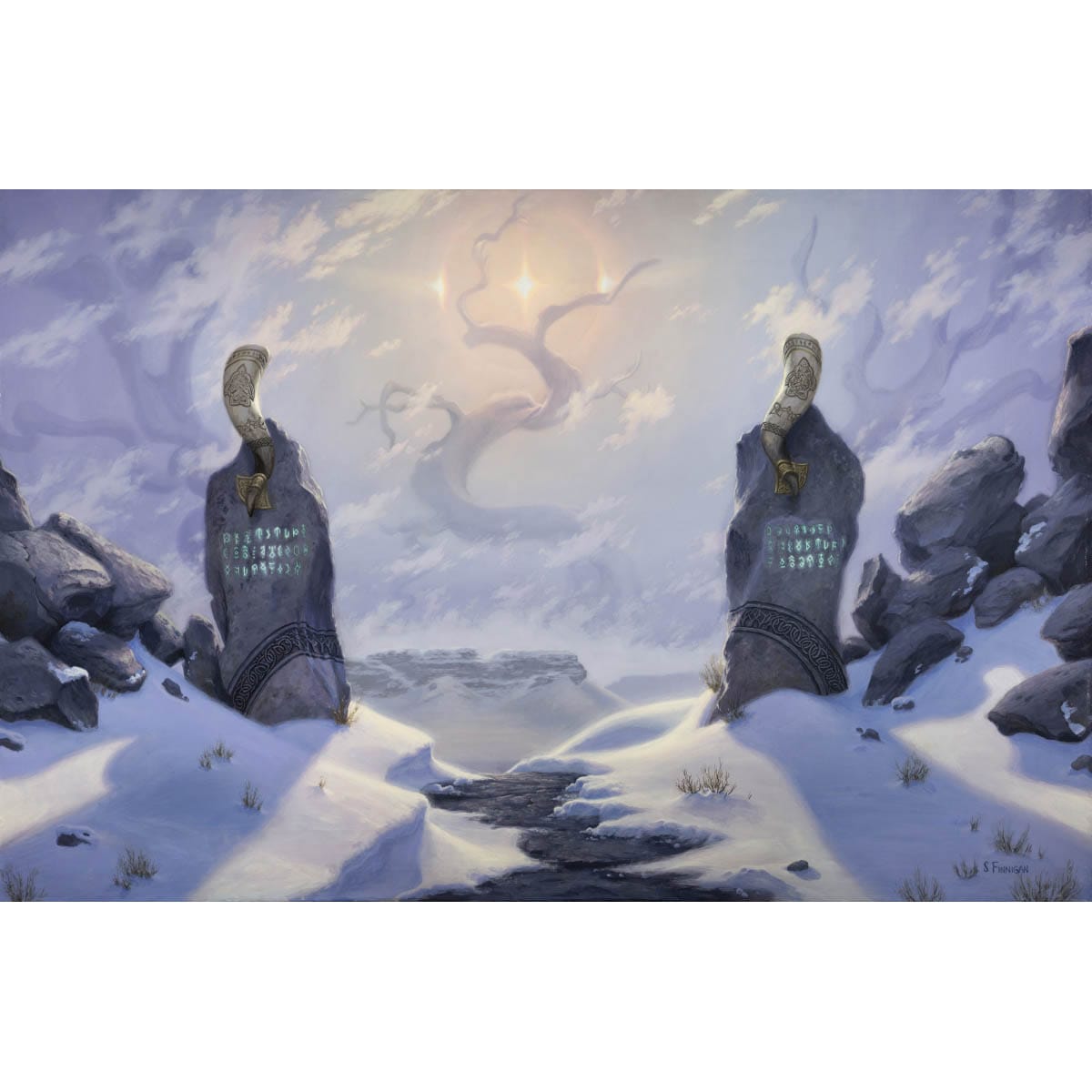 Snow-Covered Plains Print