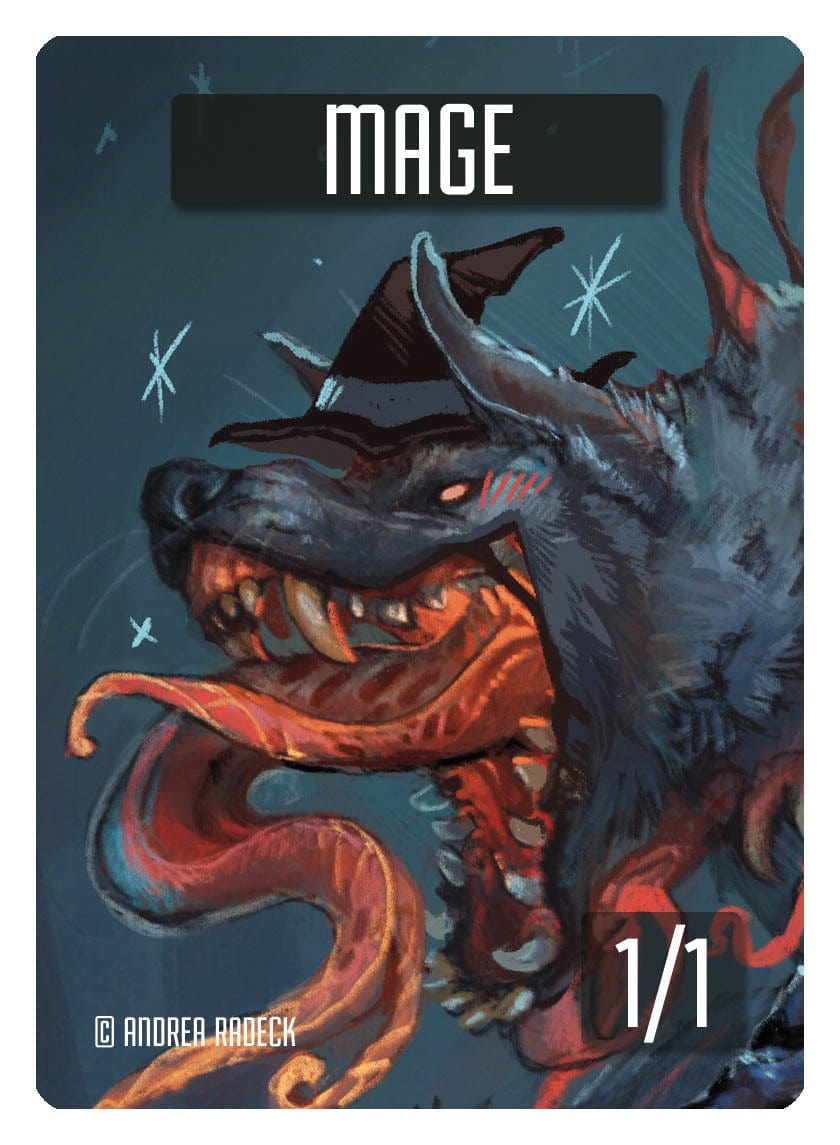 Mage Token (1/1) by Andrea Radeck