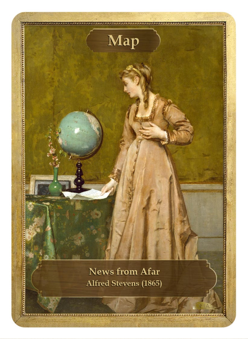 Map Token by Alfred Stevens