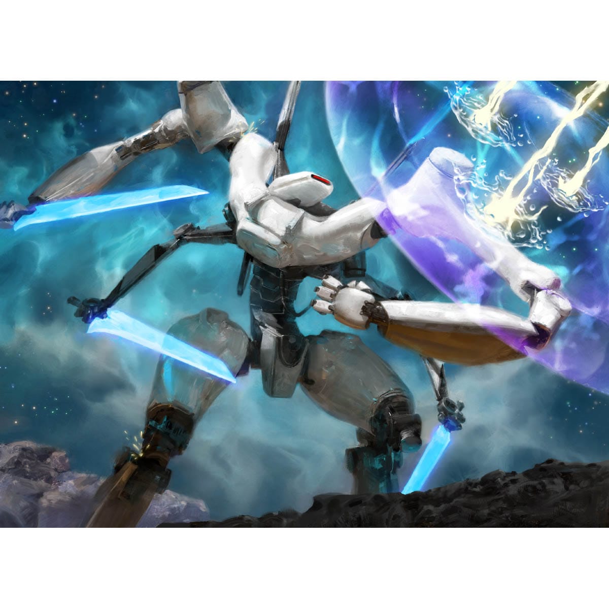 metal gear magic the gathering Mechan Shieldmate Print