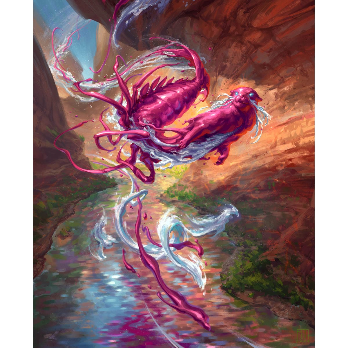 Muddle, the Ever-Changing Print - Original Magic Art