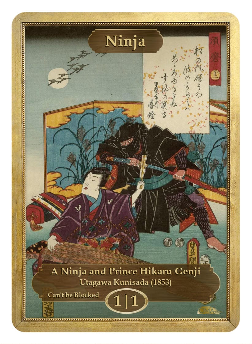 Ninja Token (1/1 - Can't be Blocked) by Utagawa Kuniyoshi