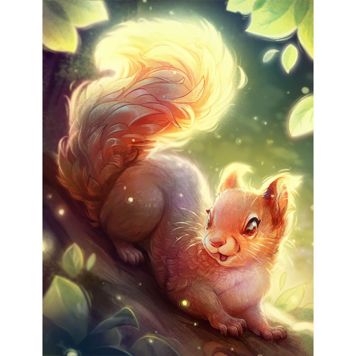 Squirrel Token Print