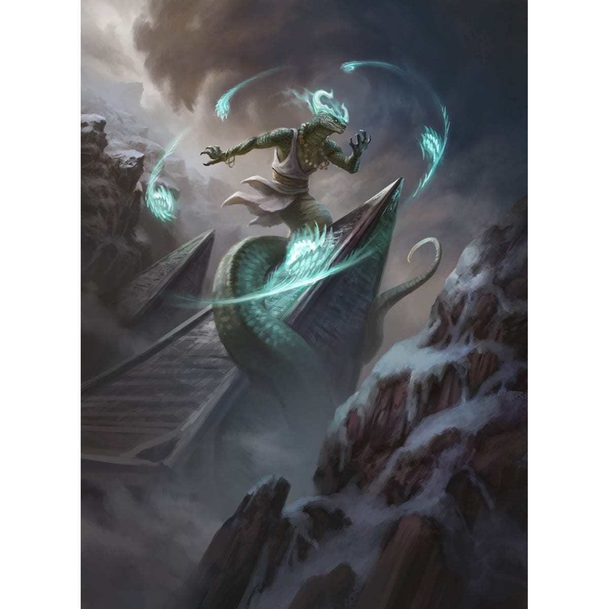 Omarthis, Ghostfire Initiate Print - Original Magic Art Omarthis, Ghostfire Initiate Print - Original Magic Art