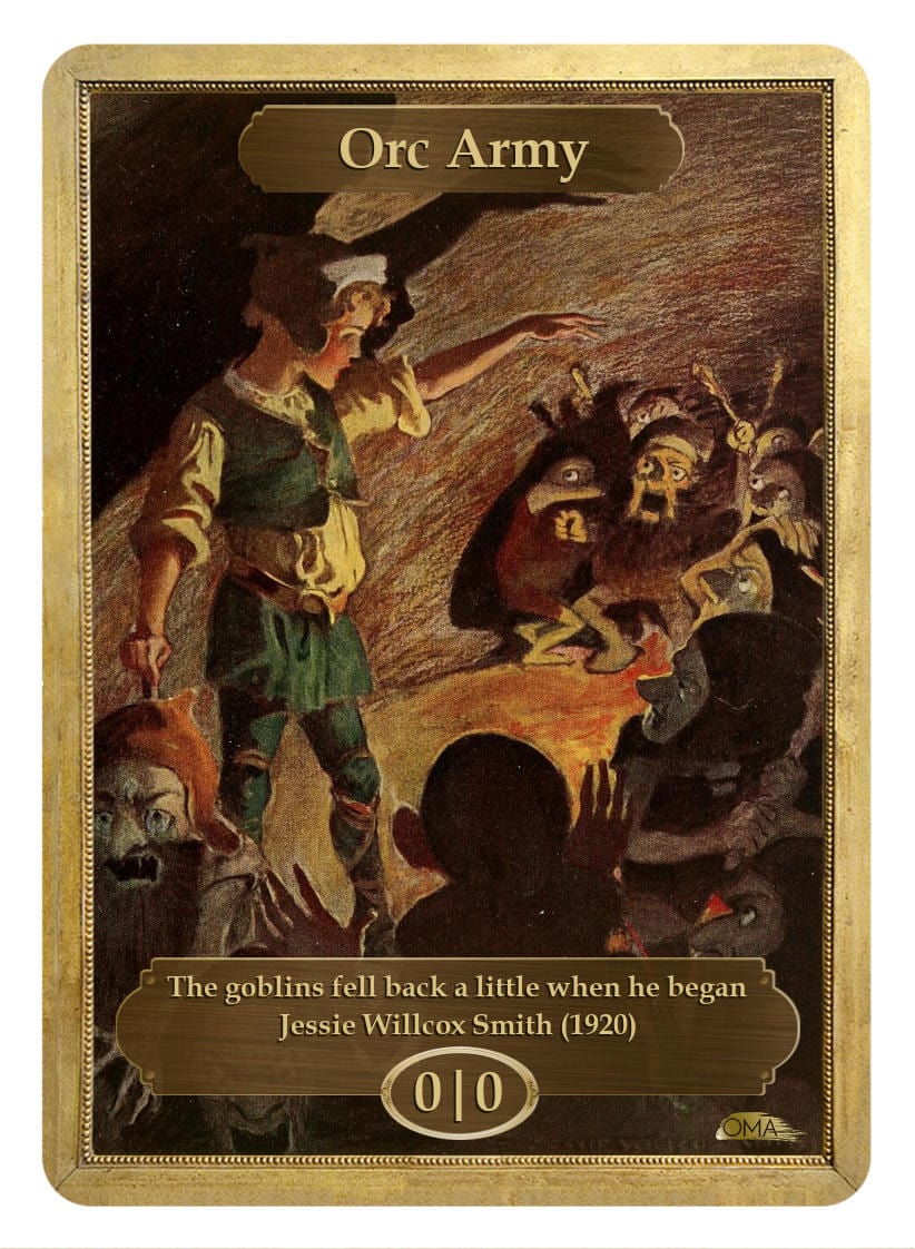 Orc Army Token (0/0) by Jessie Willcox Smith