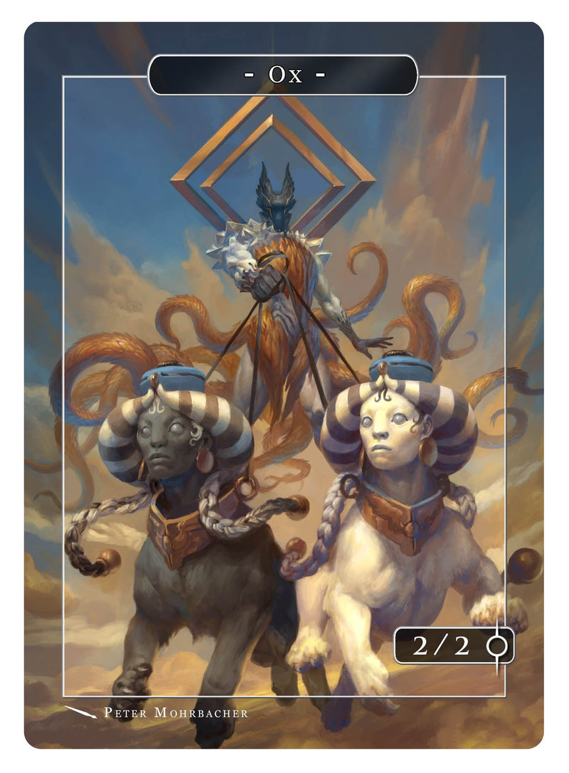 Ox Token (2/2) by Peter Mohrbacher - Original Magic Art