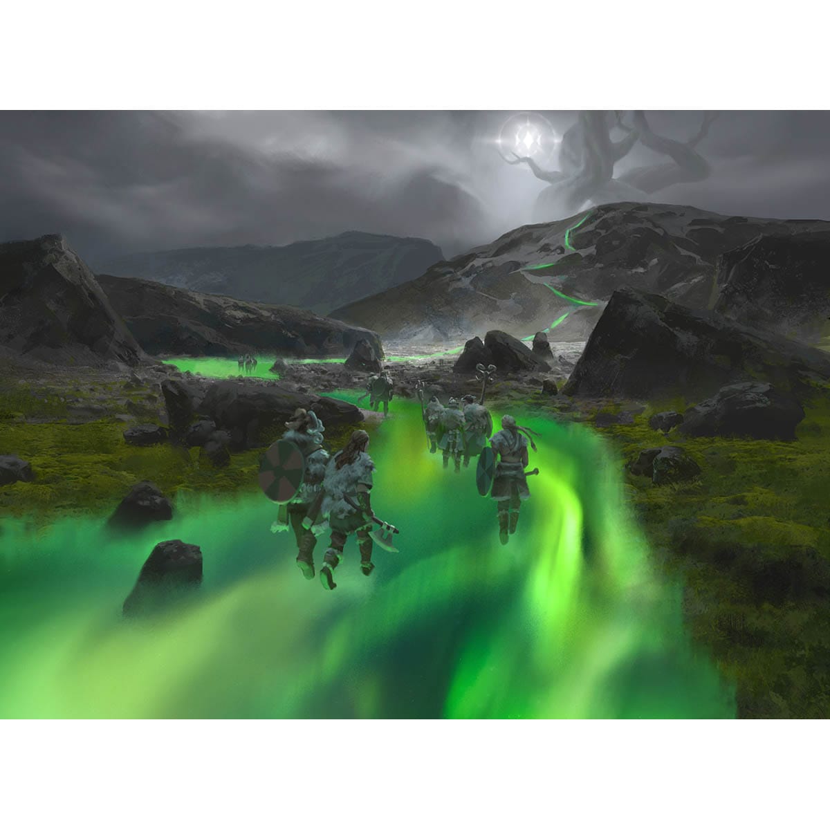 Path to the World Tree Print Original Magic Art