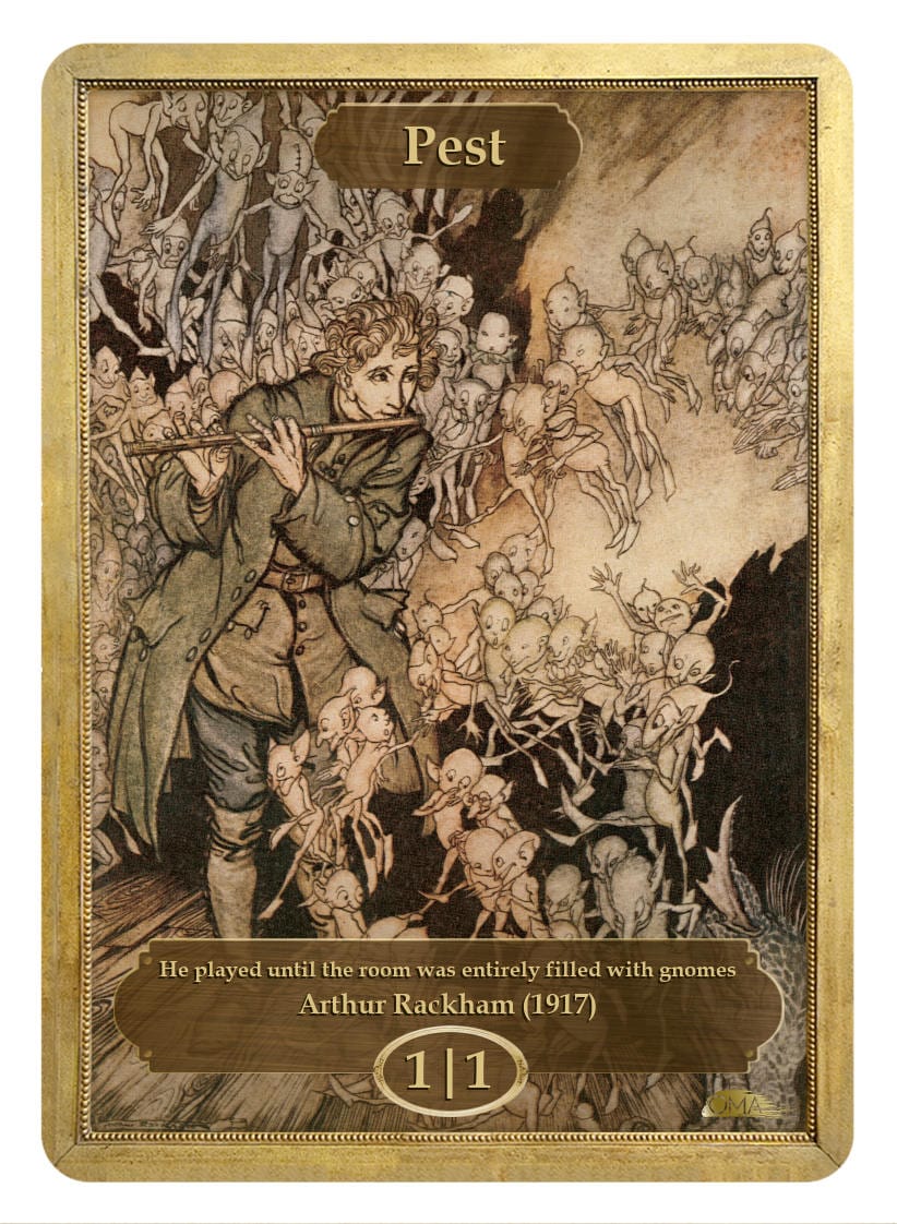 Pest Token (1/1) by Arthur Rackham