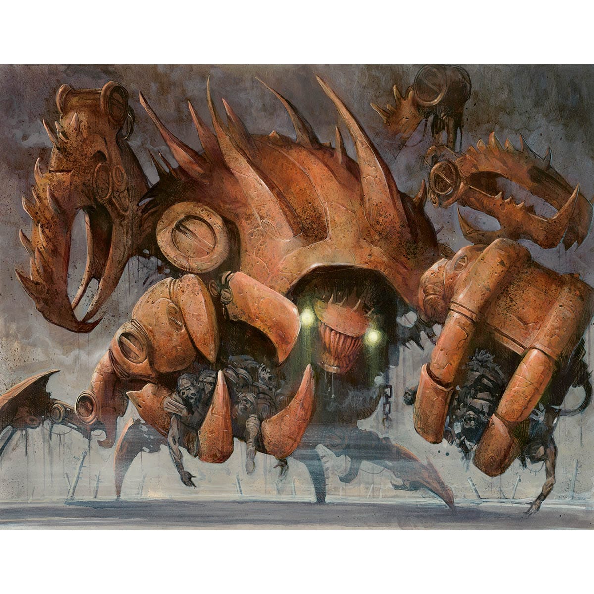 apocalypse mechanical monsters Phyrexian Gargantua Print