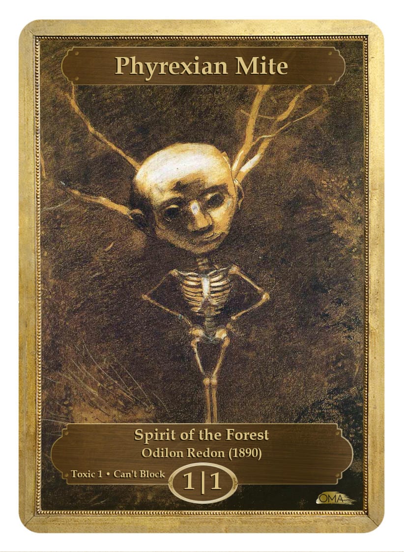 Phyrexian Mite Token (1/1 - Toxic 1, Can&#39;t Block) by Odilon Redon