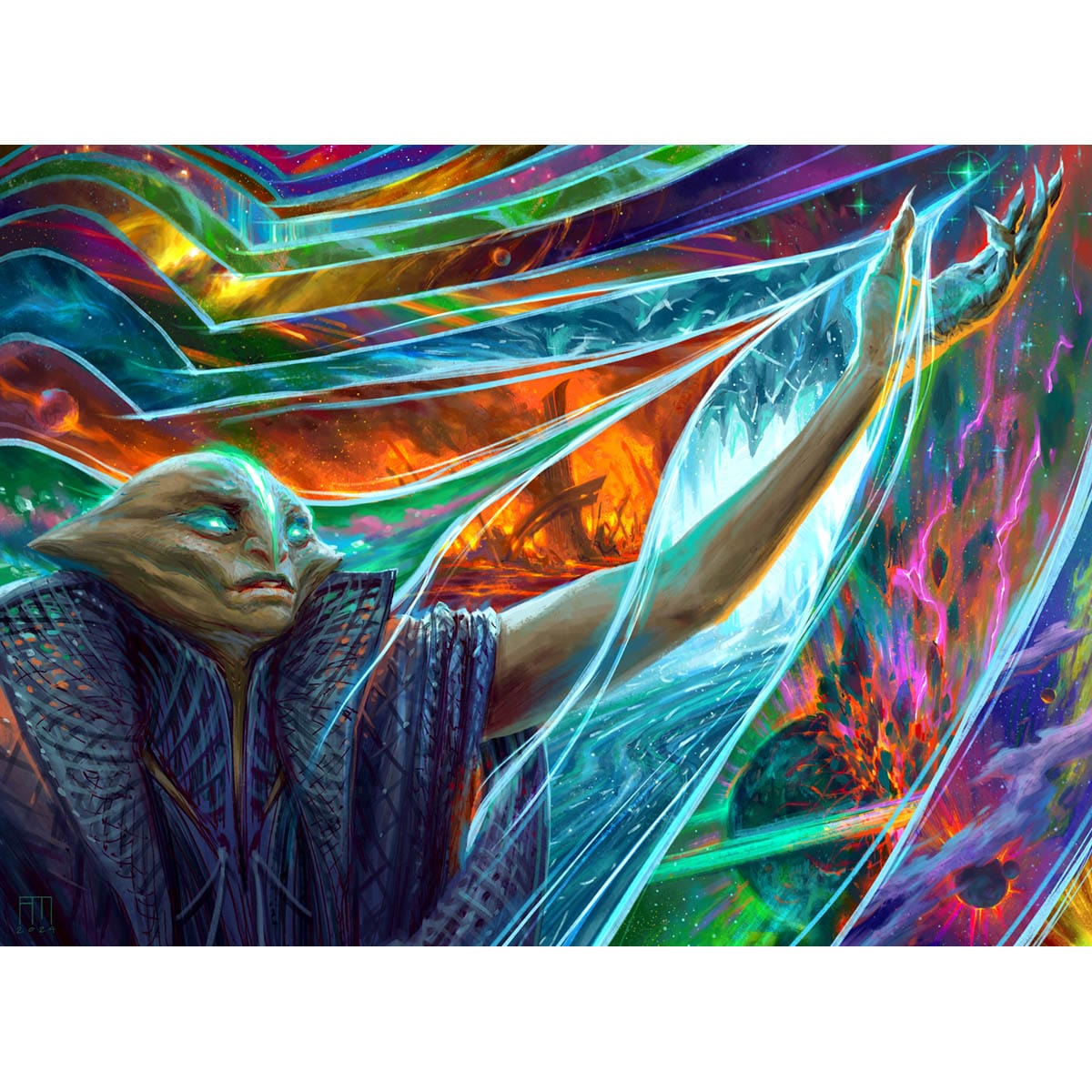 Pull Through the Weft Print