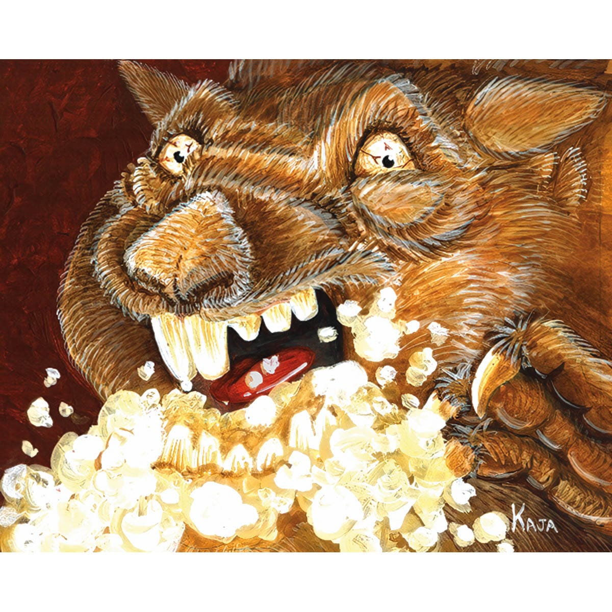 Rabid Wombat Print