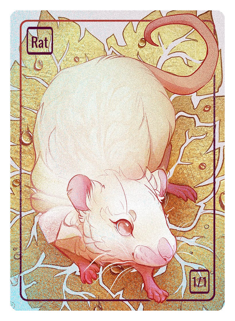 Rat Token (1/1) by Nana Qi - Original Magic Art