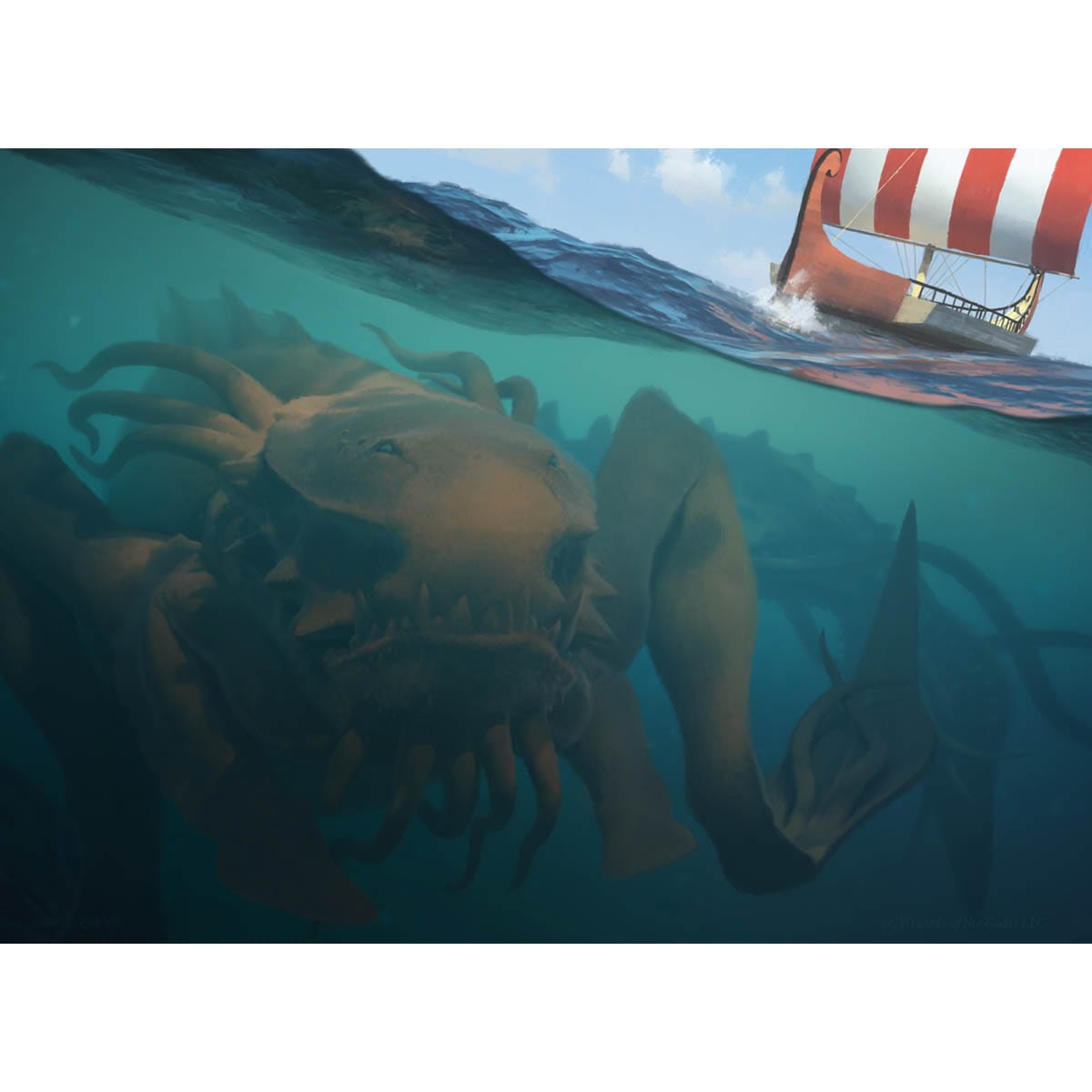 Kraken of the Straits Print