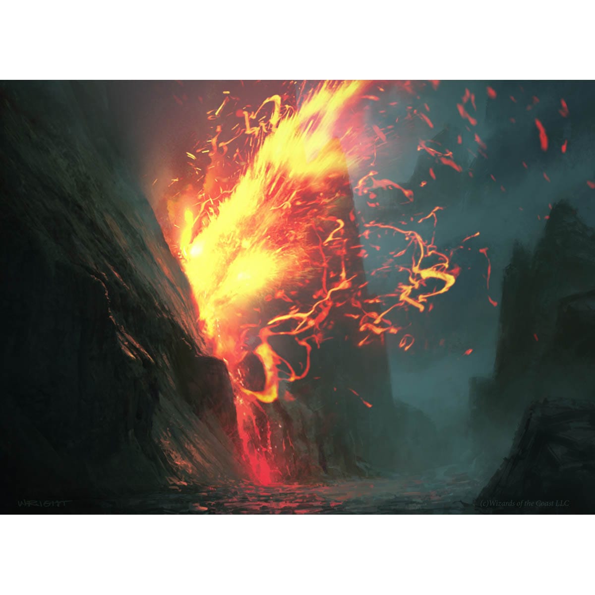 Magma Spray Print