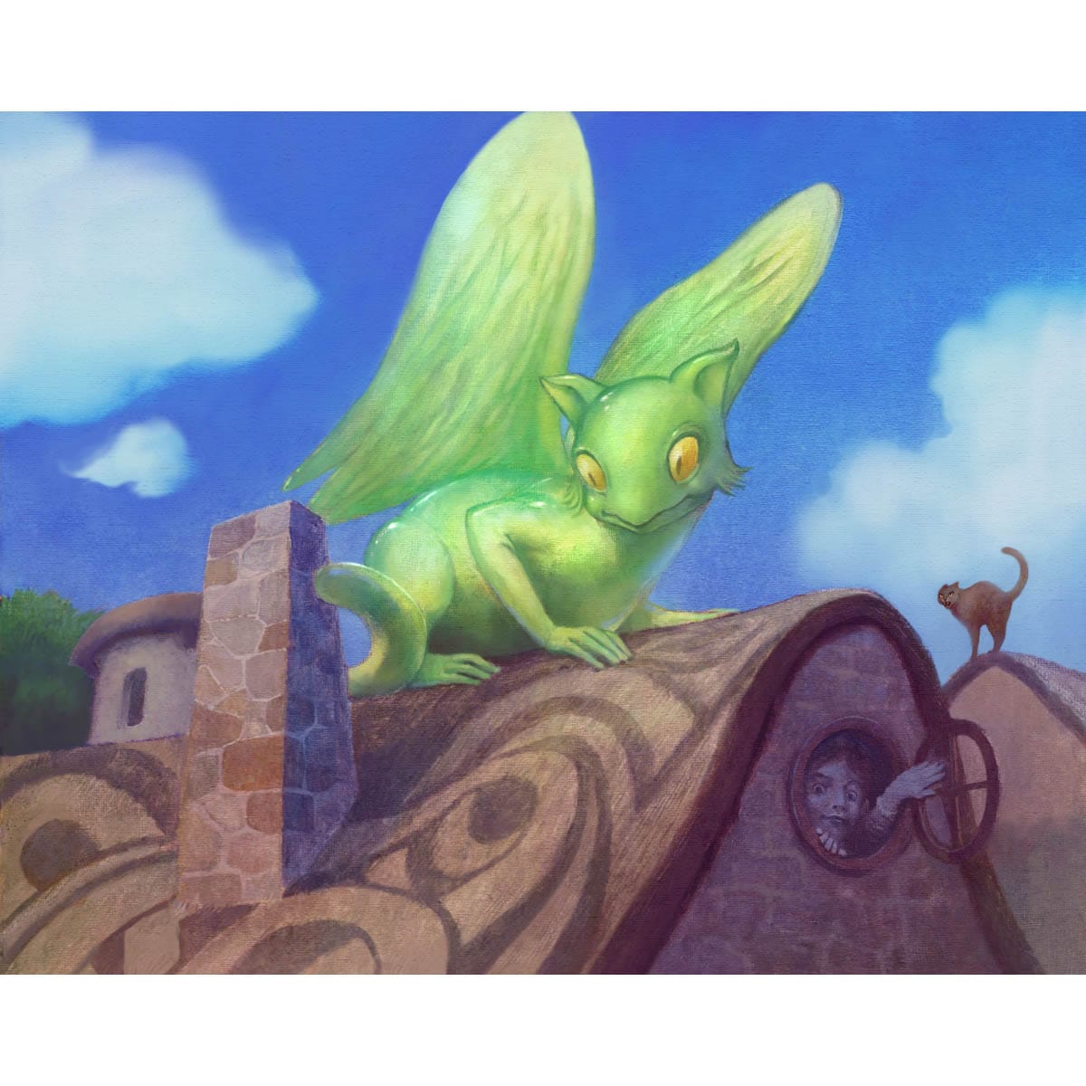 Rooftop Percher Print