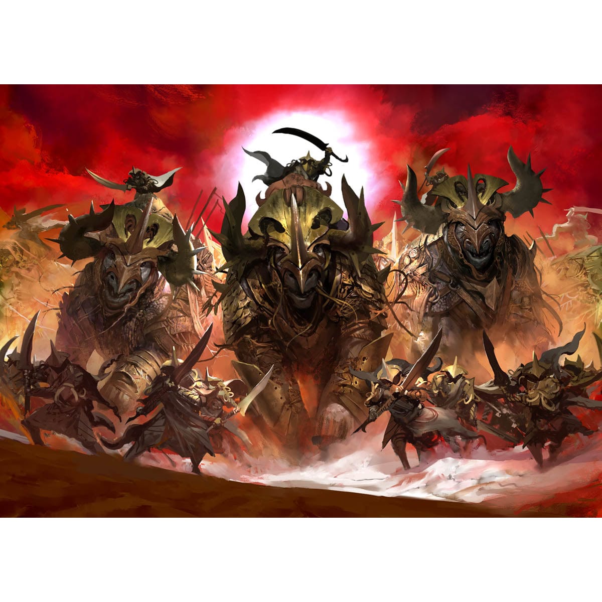 Sandsteppe War Riders Print