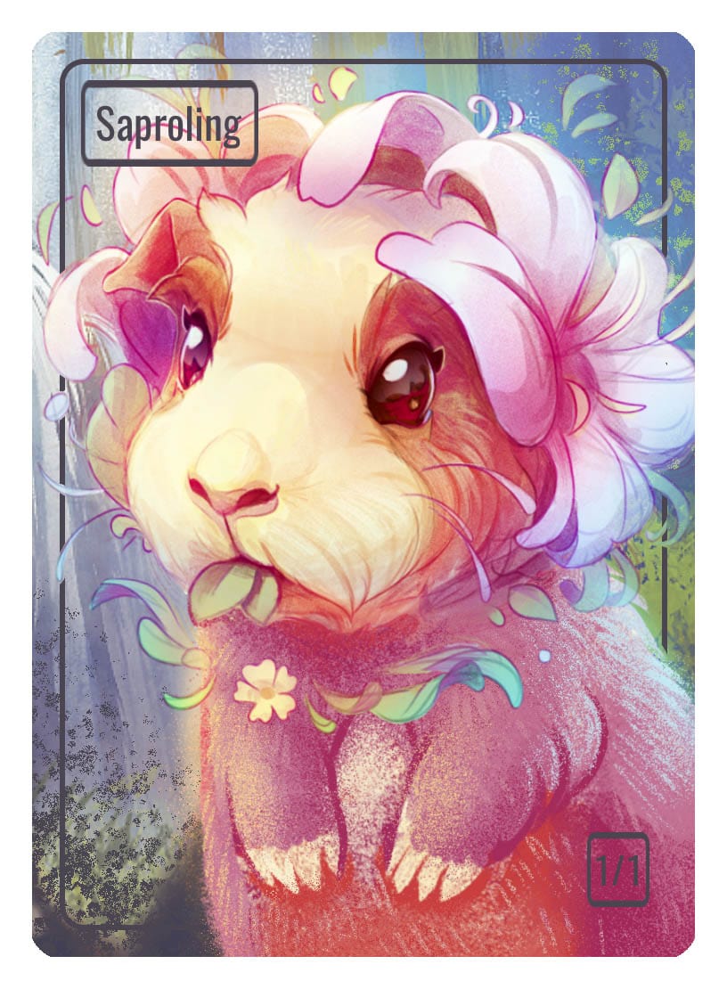 Saproling Token (1/1) by Nana Qi