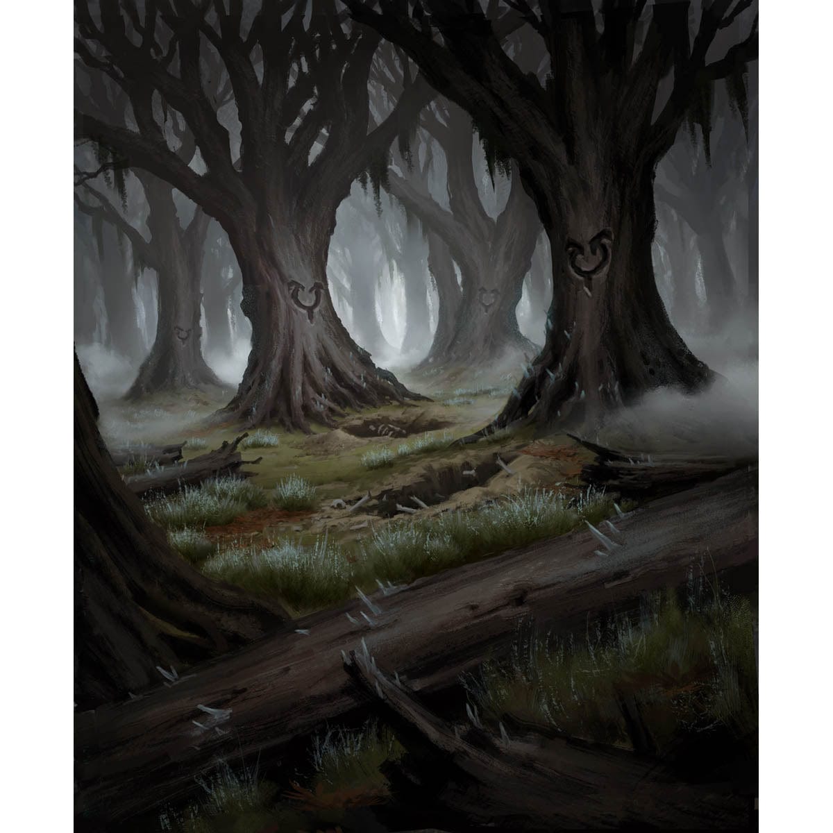 Shifting Woodland Print