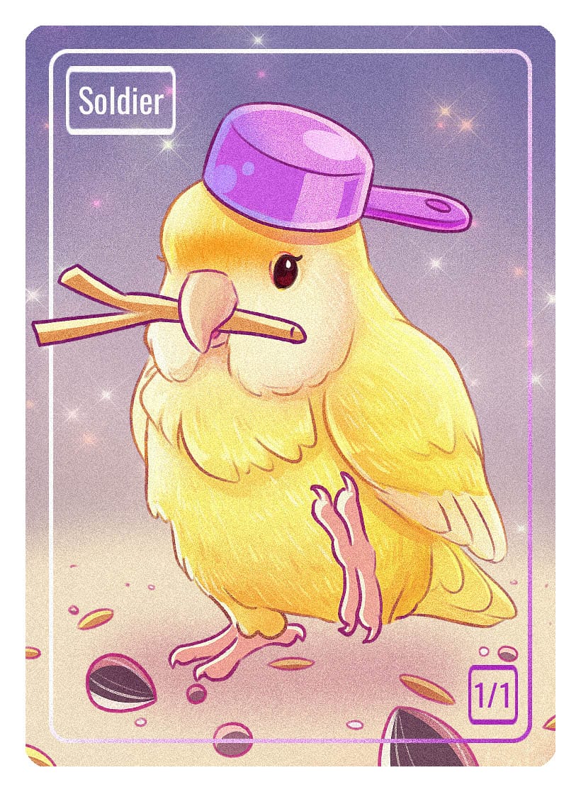 Soldier Token (1/1) by Nana Qi