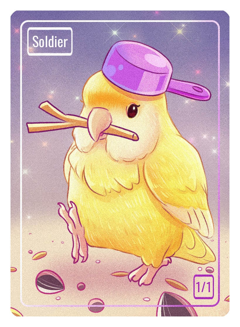 Soldier Token (1/1) by Nana Qi