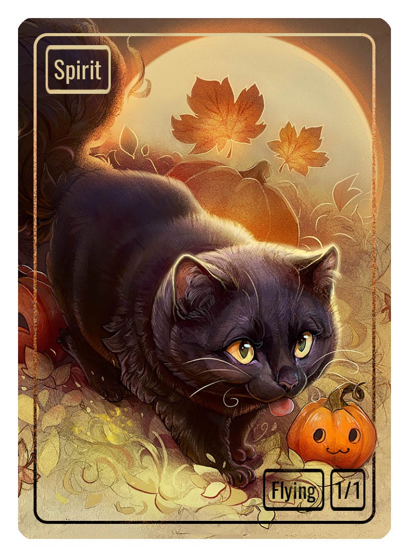 Spirit Token (1/1 - Flying) by Nana Qi