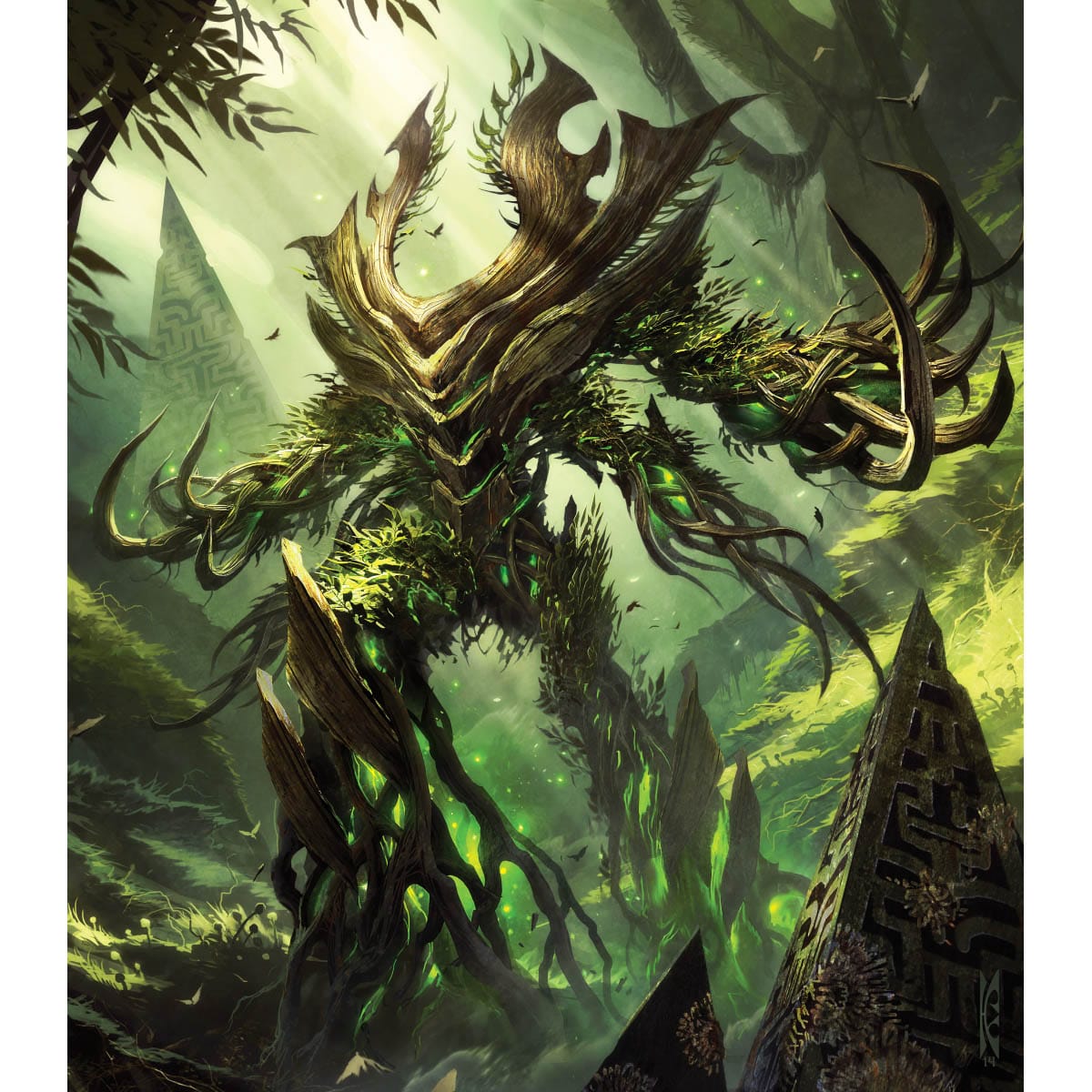Ashaya, the Awoken World Token Print - Original Magic Art
