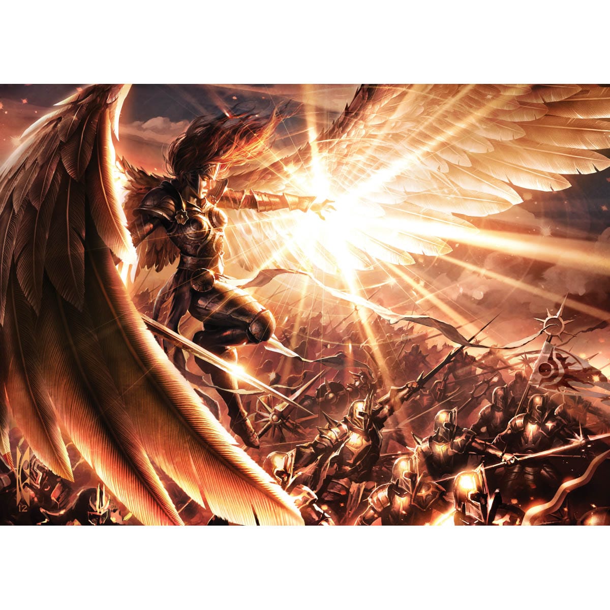 Gleam of Battle Print - Original Magic Art