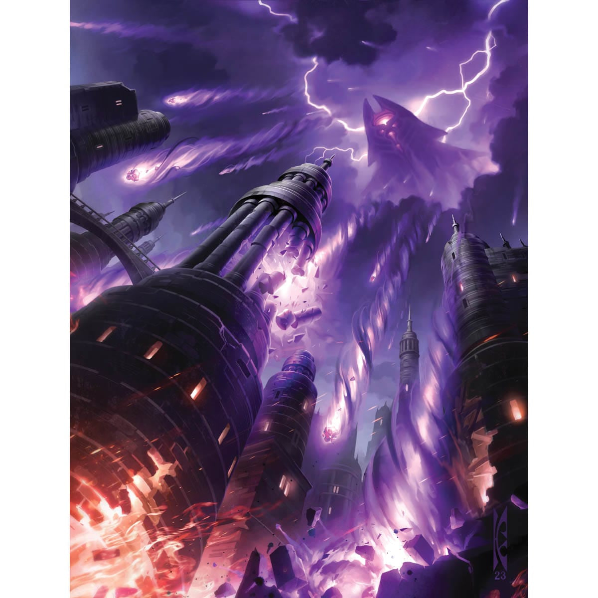 Torment of Hailfire Print - Original Magic Art
