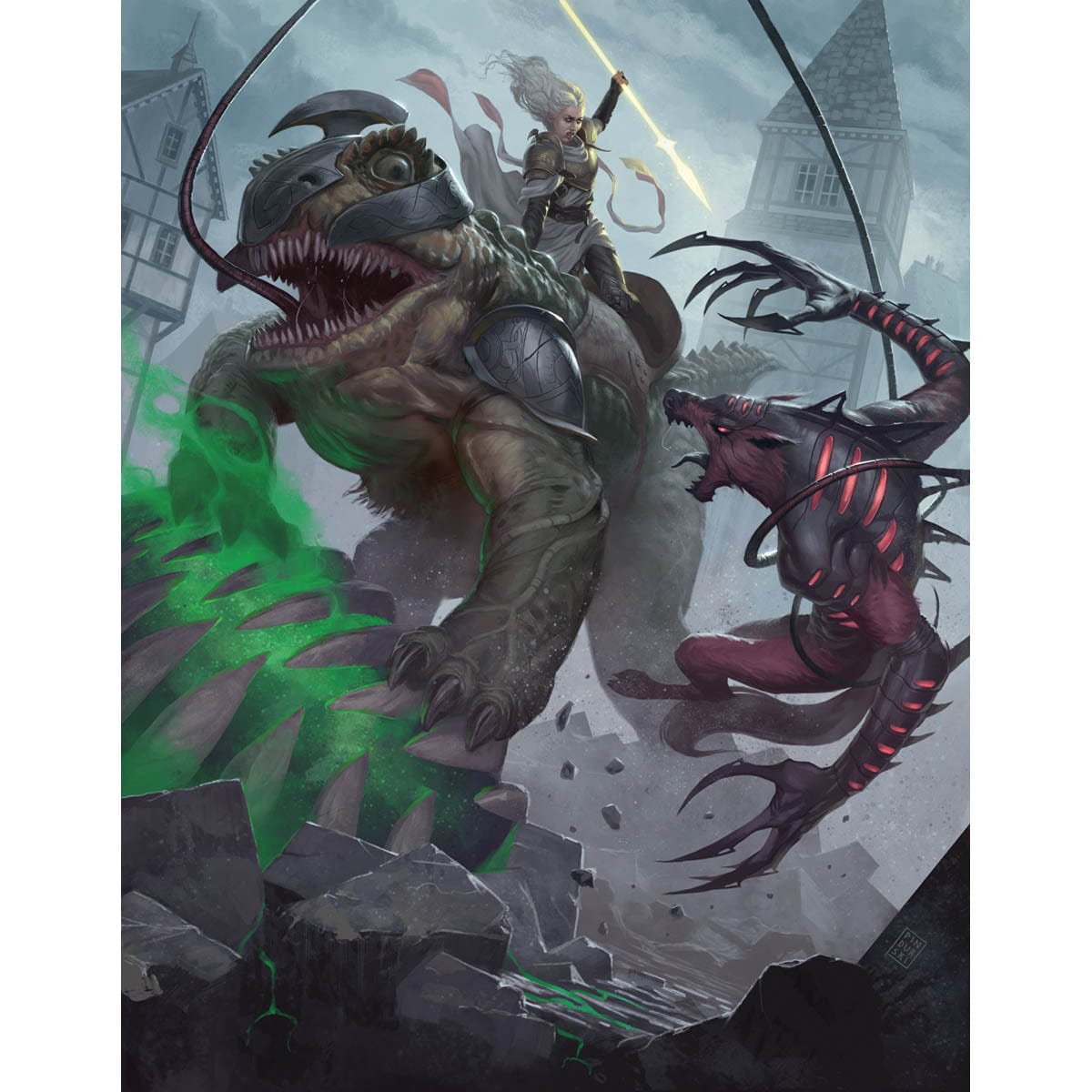 Thalia and The Gitrog Monster Print