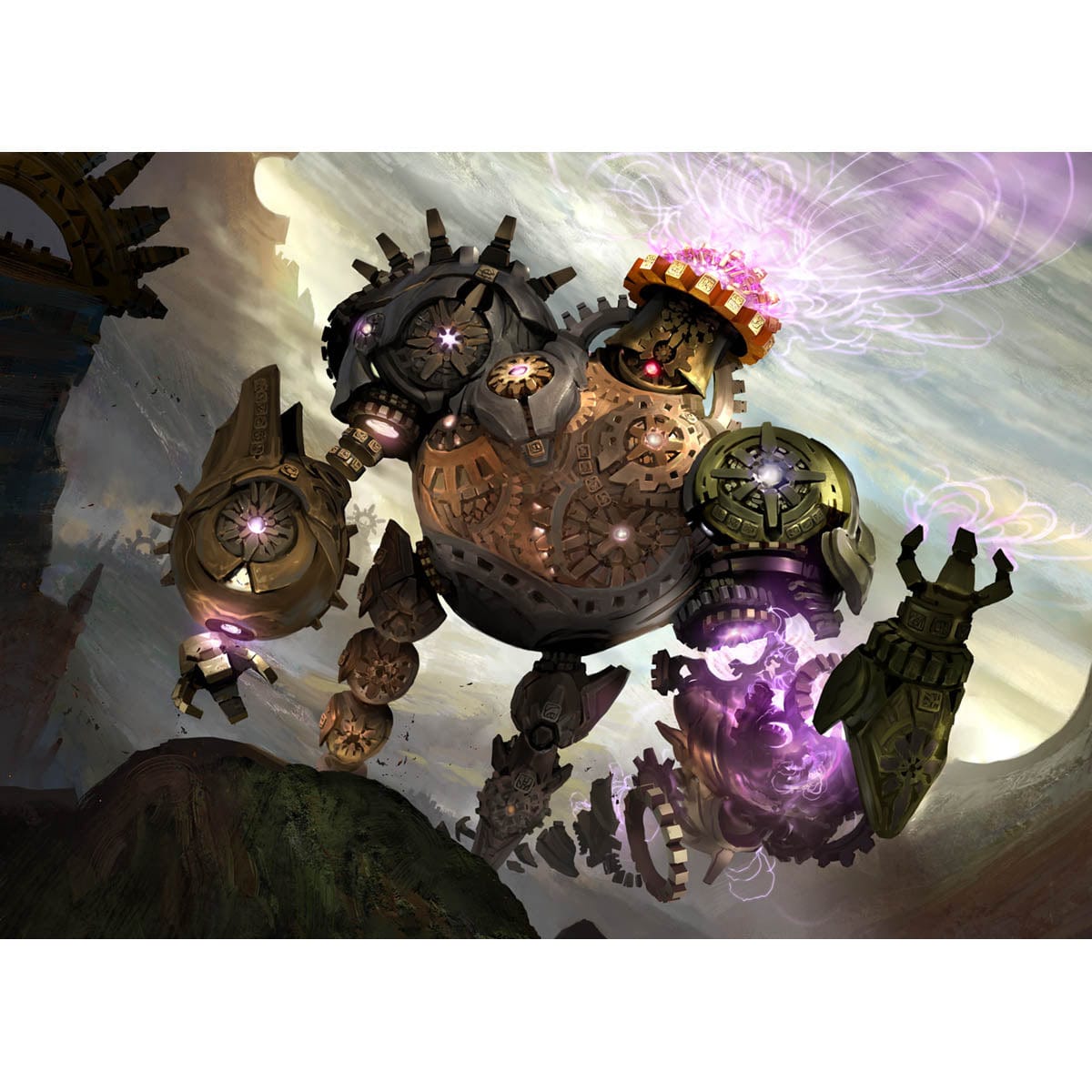 The Golden-Gear Colossus Print