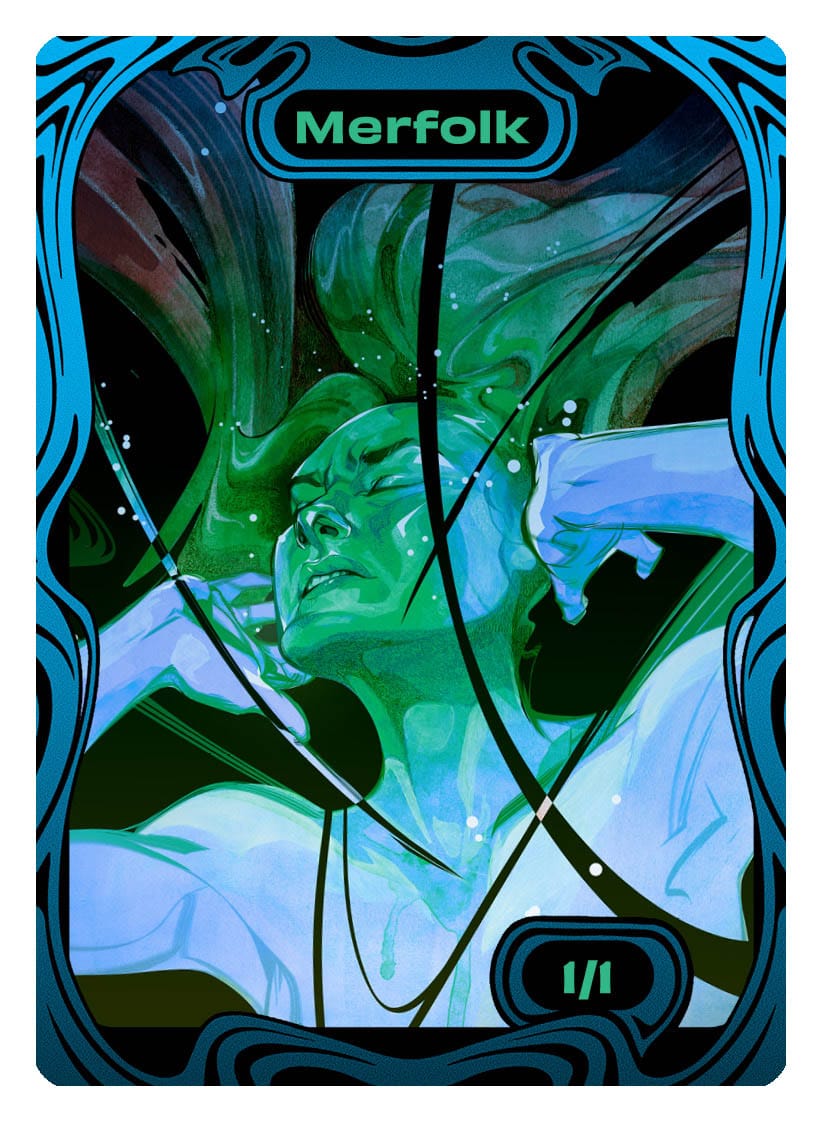 Merfolk Token (1/1) by SchmandrewArt