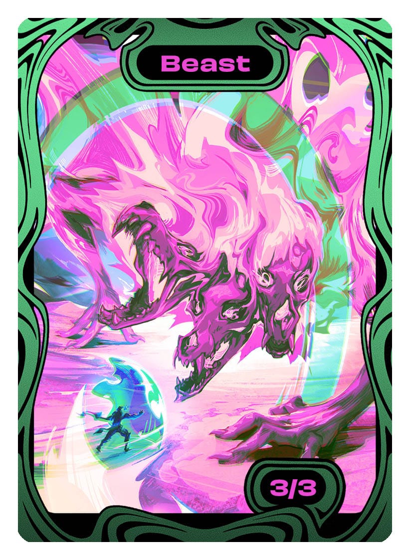 Beast Token (3/3) by SchmandrewArt