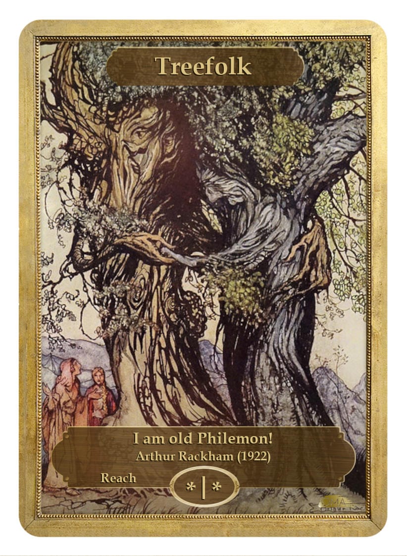 Treefolk Token (*/* - Reach) by Arthur Rackham