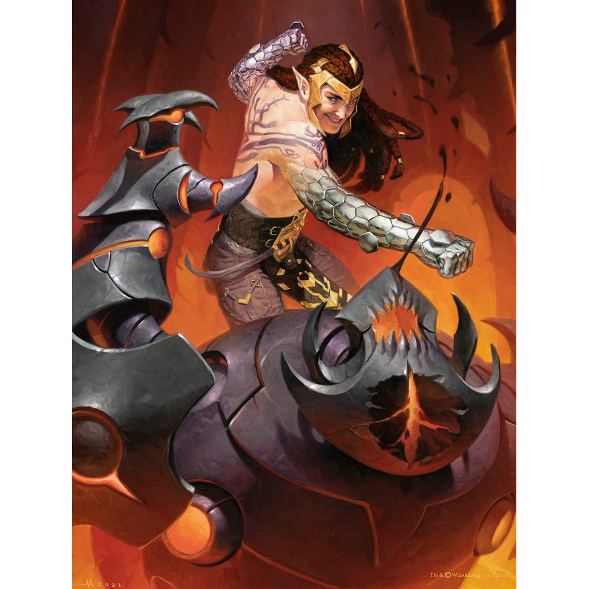 Tyvar, Jubilant Brawler Print