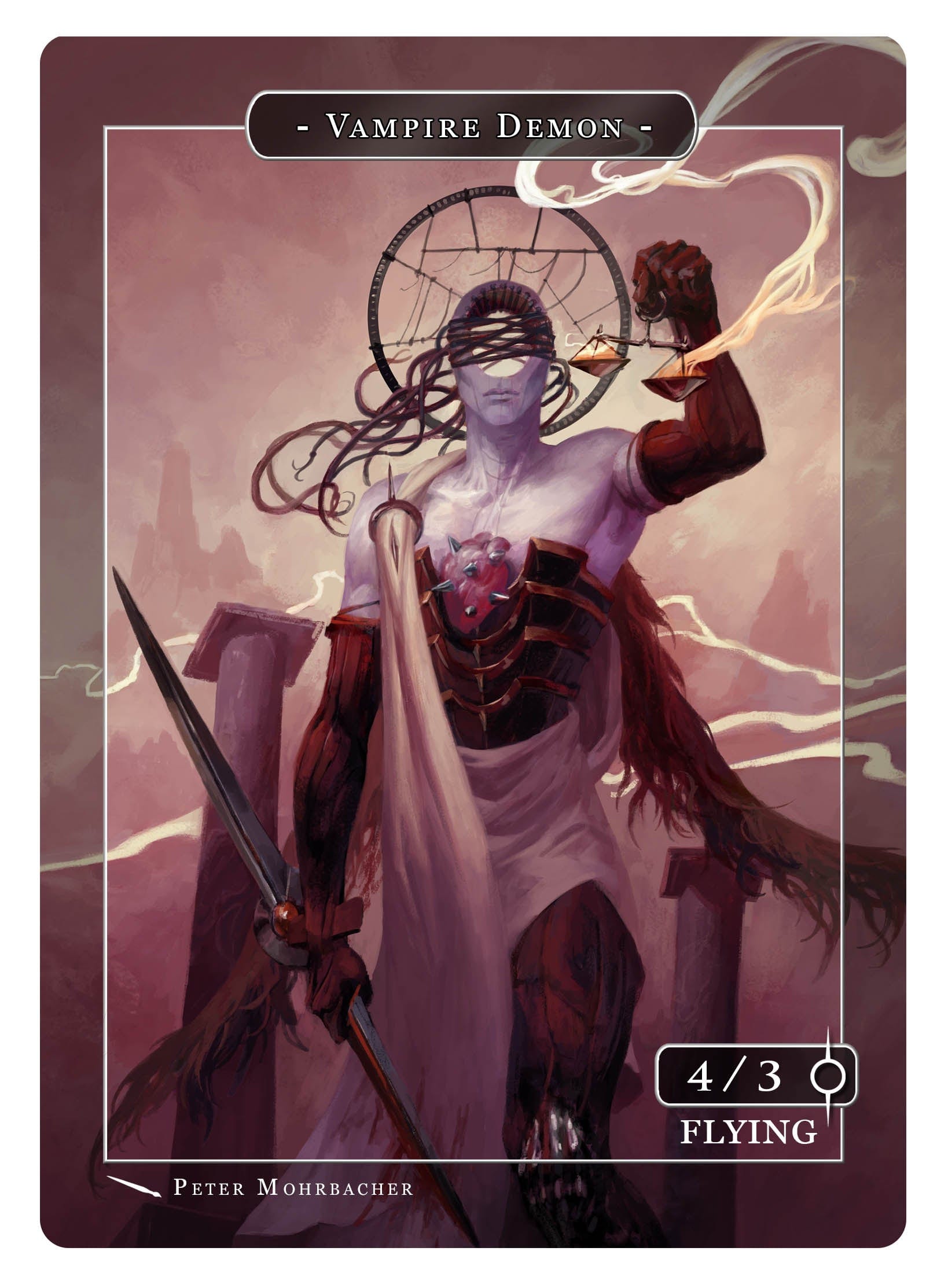 best mtg vampire cards Vampire Demon Token (4/3 - Flying) by Peter Mohrbacher