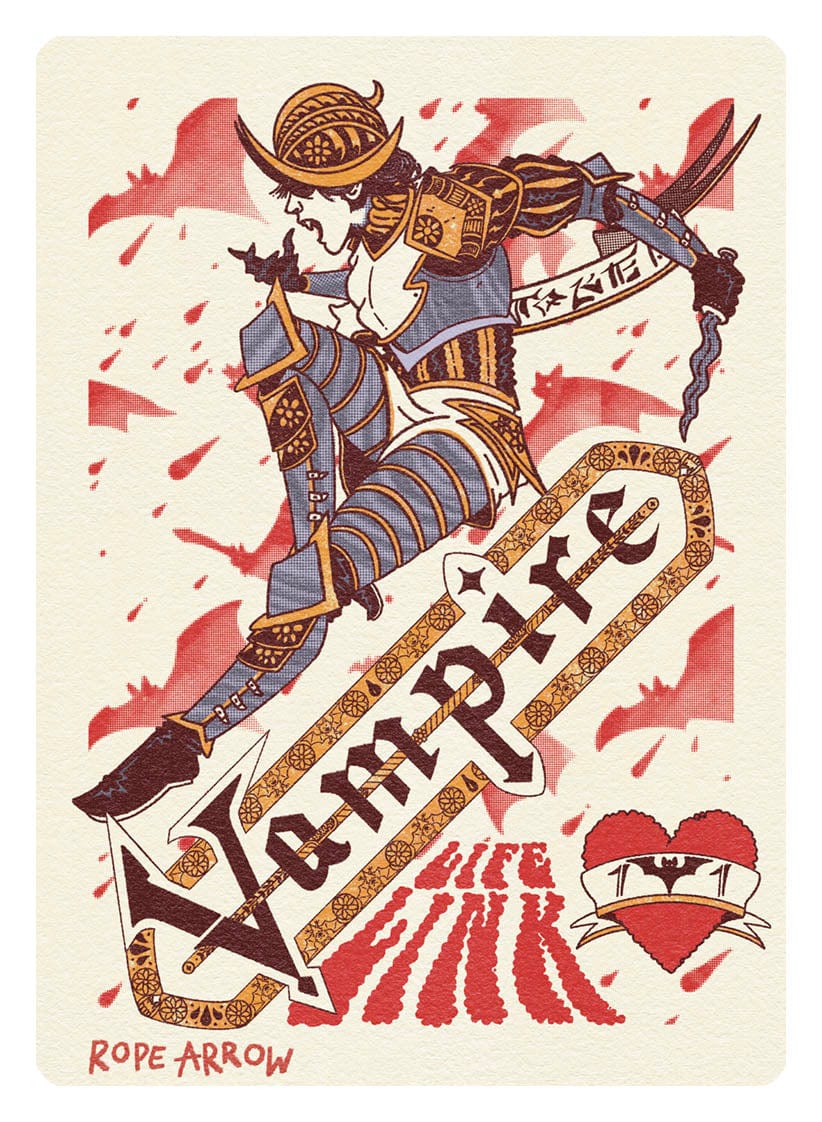 Vampire Rope Vampire Token (1/1 - Lifelink) by Rope Arrow - Original Magic Art