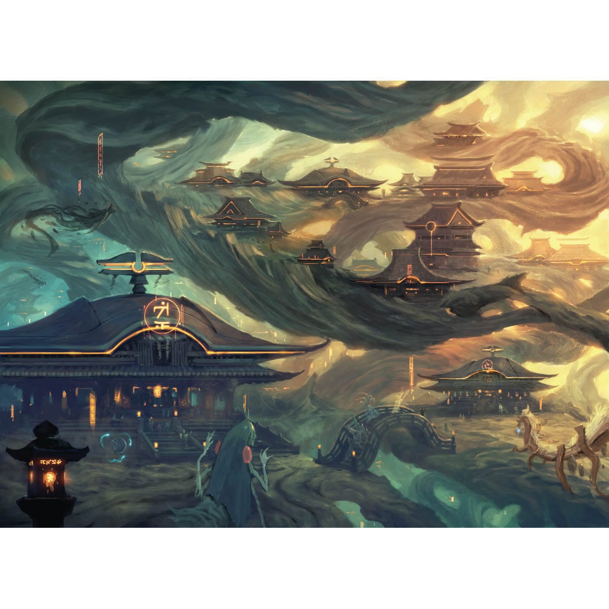 Vibrant Cityscape Print