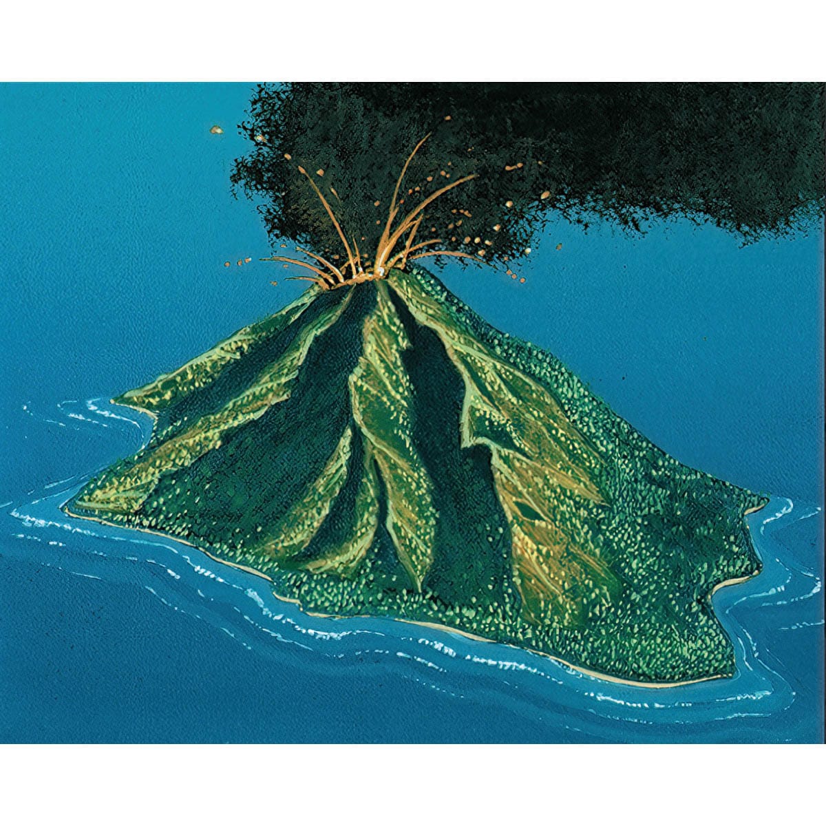 Volcanic Island Print