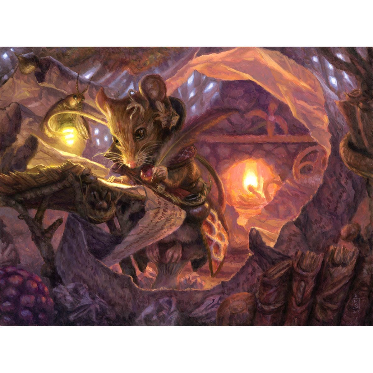 Whiskerquill Scribe Print