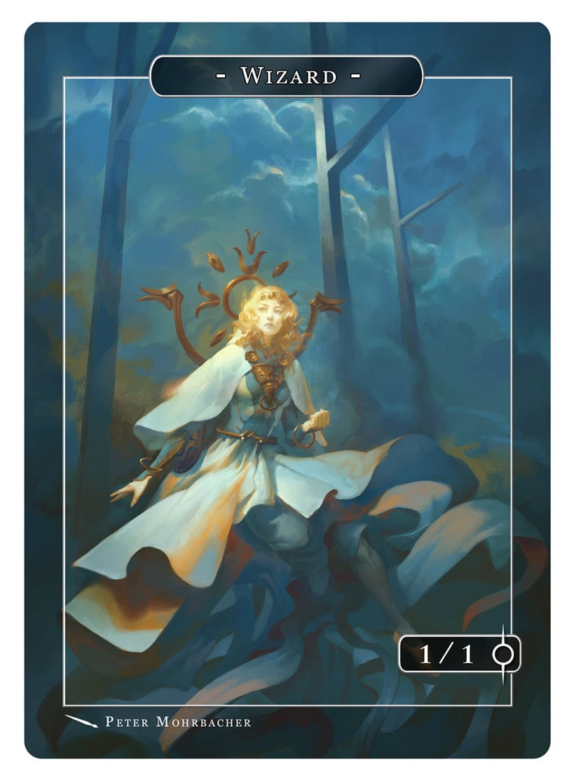 Wizard Peter Wizard Token (1/1) by Peter Mohrbacher - Original Magic Art