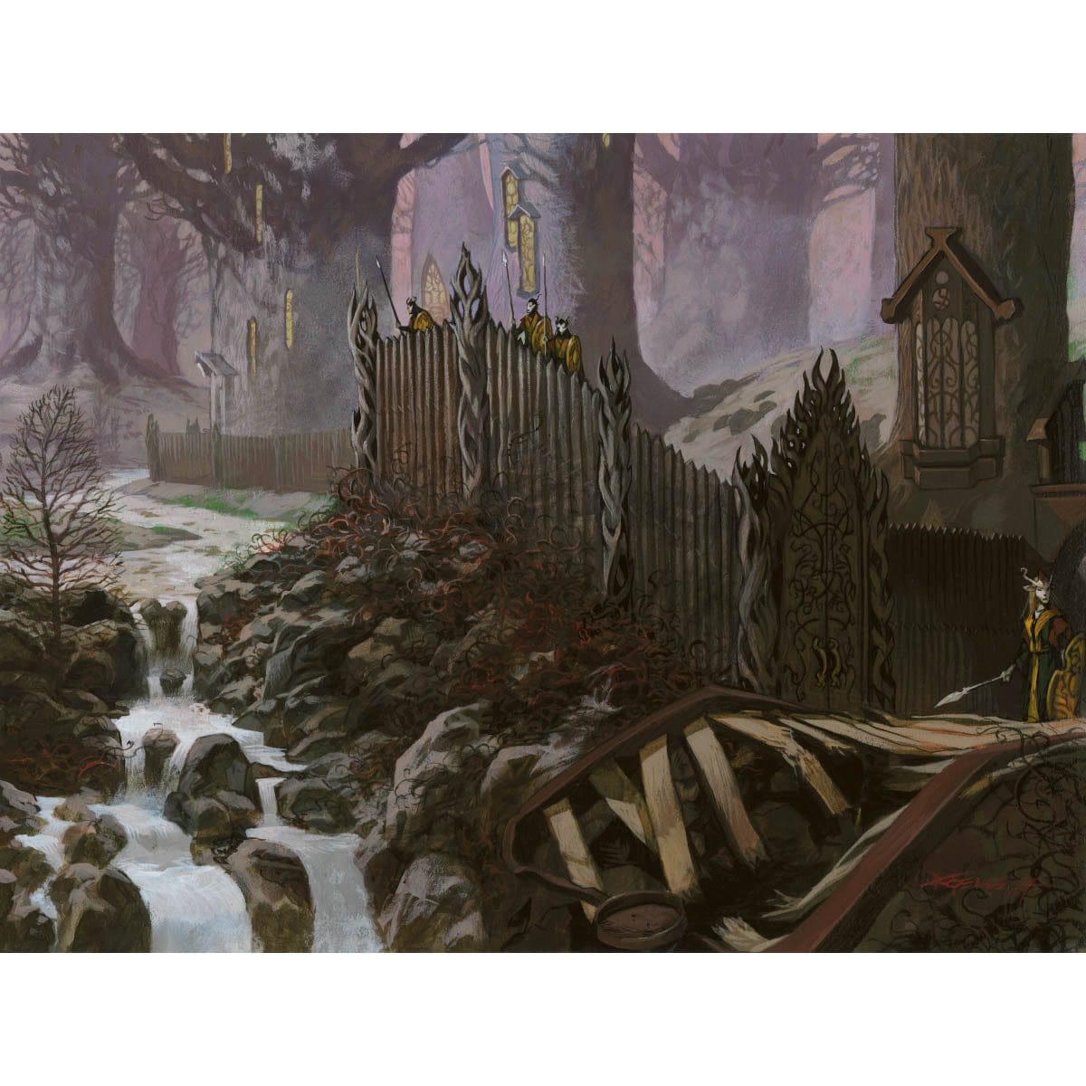 Wooded Bastion Print